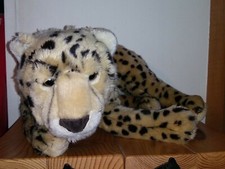 Toys R Us FAO Schwarz realistic Cheetah Leopard Plush Stuffed Animal Jungle Cat