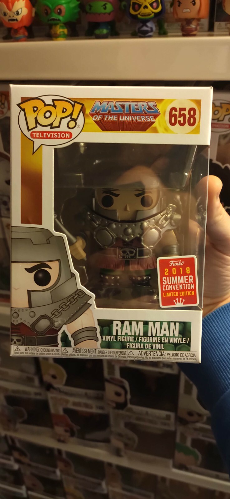 Funko Pop Masters Of The Universe Ram Man 2018 Summer Convention Exclusive
