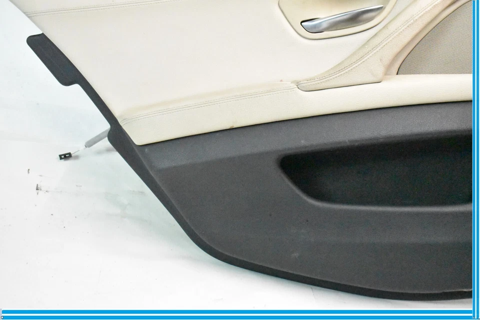 Panel de moldura de puerta trasera izquierda BMW 550i 535i 528i 2011-2016 color tostado/negro OEM  Foto 4 de 4