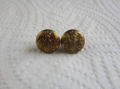 British Army Pair:"GENERAL SERVICE CAP BUTTONS" (12mm, WW1-WW2 Period, Sidecap) - Picture 4 of 4