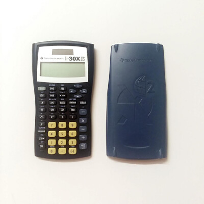 Texas Instruments TI-30XIIS Scientific Calculator, Black with Blue
