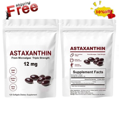 1-5X Astaxanthin 120Capsule Optimal Dose - Super Antioxidant X6Q4 T8E5