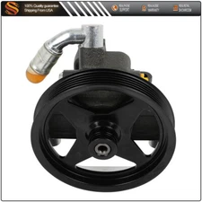 Power Steering Pump w/ Pulley For Ford F-150 2004-2008 Lincoln Mark LT 2006-2008
