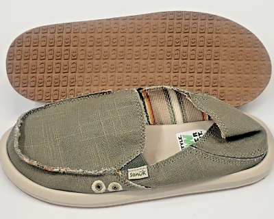 Sanuk Womens Donna Hemp Smokey Olive 9 | eBay