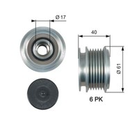 Gates OAP7013 Generatorfreilauf FüR Ford Jeep