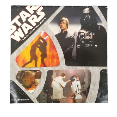 Star Wars 2008 16 Month Wall Calendar Celebrating 30 Years Luke