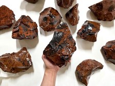 JUMBO Mahogany Obsidian Stones Big Chunk Rock Raw Piece Crystal Healing Décor