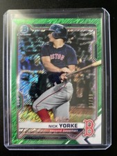 2021 Bowman Chrome Prospects Green Shimmer Refractors #BCP243 Nick Yorke Red Sox