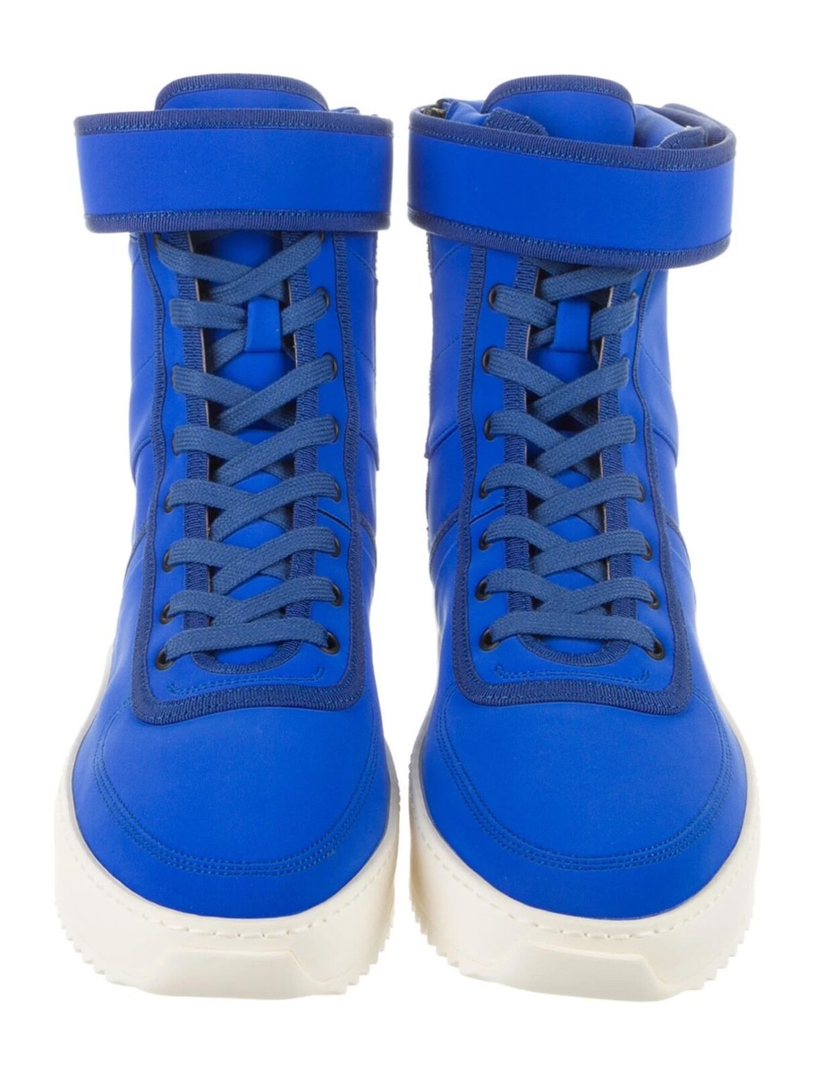 Fear Of God Military High Top Sneakers, Royal Blue, US Men's 11