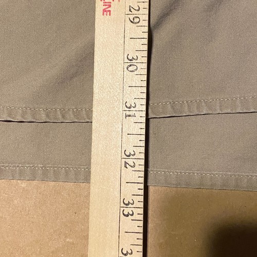 Cabelas Outdoor Gear Shooting Shirt Mens XL Button Up Khaki & Blaze Orange - Picture 6 of 7