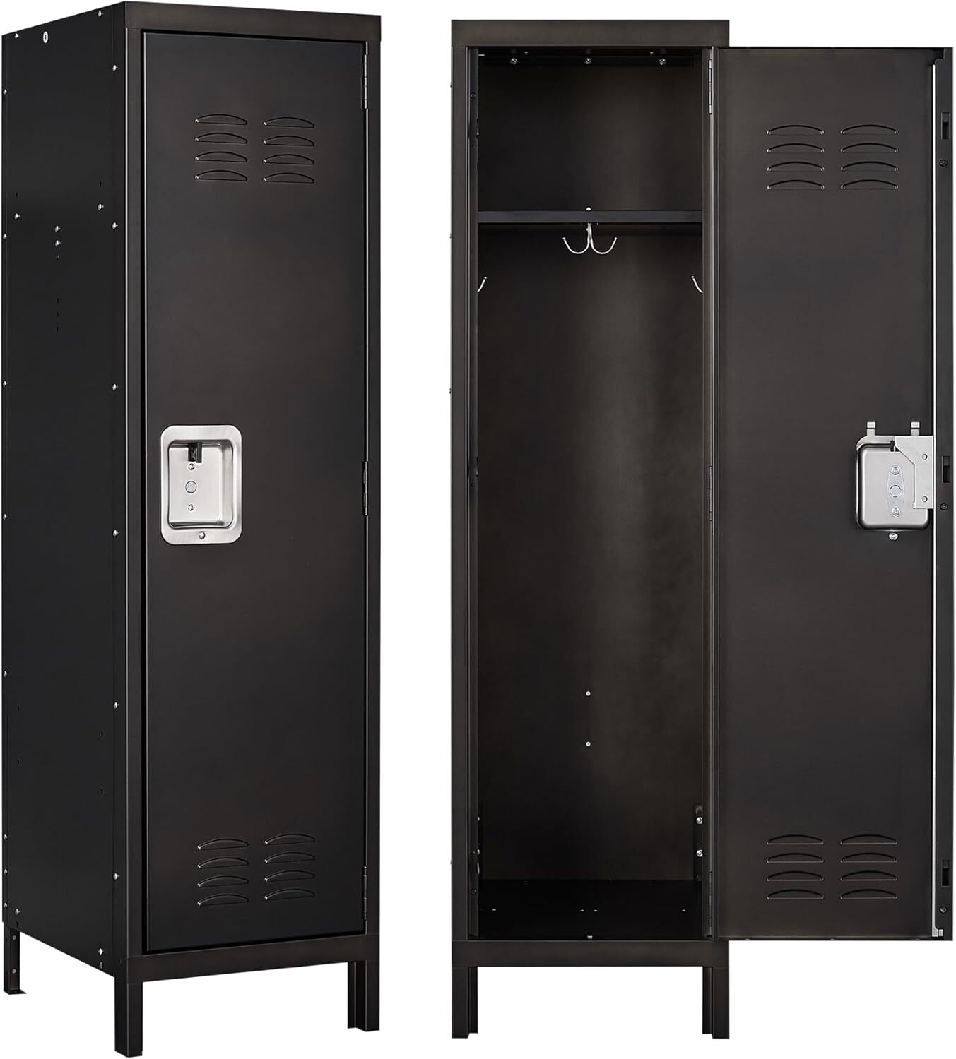 Metal Storage Locker, Lockable Employees with Door 55" Height Steel Locker