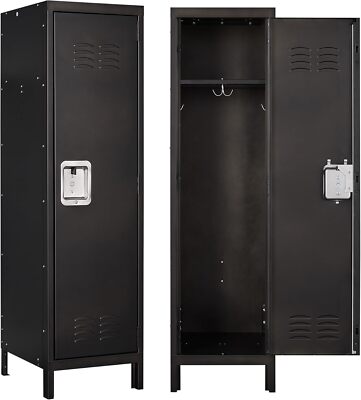 Metal Storage Locker, Lockable Employees with Door 55'' Height Steel Locker