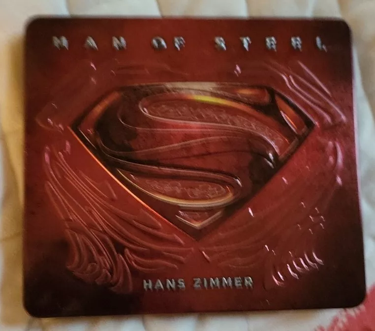 Man of Steel Limited Edition Hans Zimmer 2 CD soundtrack red steel case  Superman