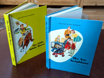 Lot2 The Ginn Basic Readers- We Are Neighbors (57) & The Little White House (64)