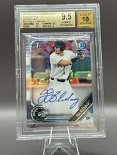 2019 Bowman Chrome Draft JJ Bleday Refractor Prospect Auto #/499 BGS 9.5/10 GOLD