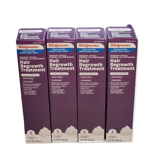 (4)Walgreens woman foam Hair Regrowth Treatment once a day unscented 2