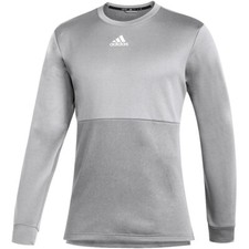 Adidas FQ0002 Men's Team Issue Crew Top Grey Two/White