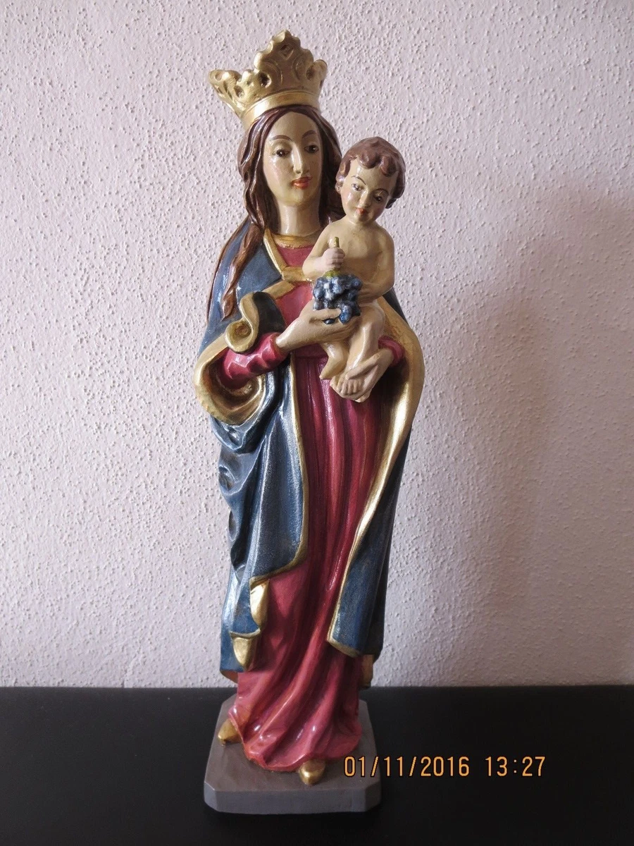 Madonna, Maria mit Kind, geschnitzt, bemalt