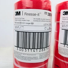20pk 3M Buffing Pad Finesse-It 28874 Red Foam Waffle Face 3-1/4 Inch New