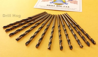 Punte Per Metallo Durevoli Set Da 12 Punte Da Trapano Drill Hog USA 1/16", In Acciaio M7 Al Molibdeno - Garanzia A Vita 12 Pezzi Punte Molibdeno M7 - Foto 2