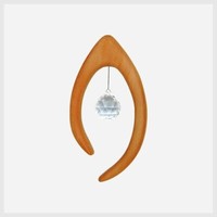 "Harmony Objekt \"Iris\" Naturholzobjekt Fensterschmuck HäNger Mit Glaskristall"