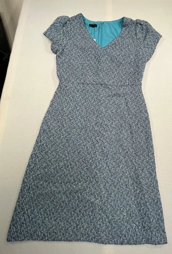 Talbots Blue Midi Short Sleeve dress size 2P