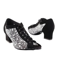 Very Fine Dance Shoes - 1643 - Black Nubuck-51 Mesh