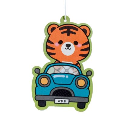 Adoramals Zoo Alfie der Tiger - Heidelbeerduft - Auto hängender Lufterfrischer