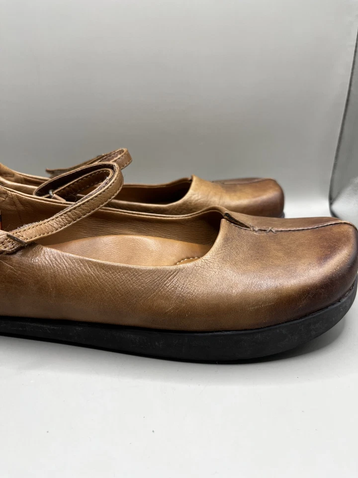 Zapato KALSO Earth Mujer Talla 6.5B Solar Cuero Almendra Tacón Negativo Mary Jane Foto 4 de 4