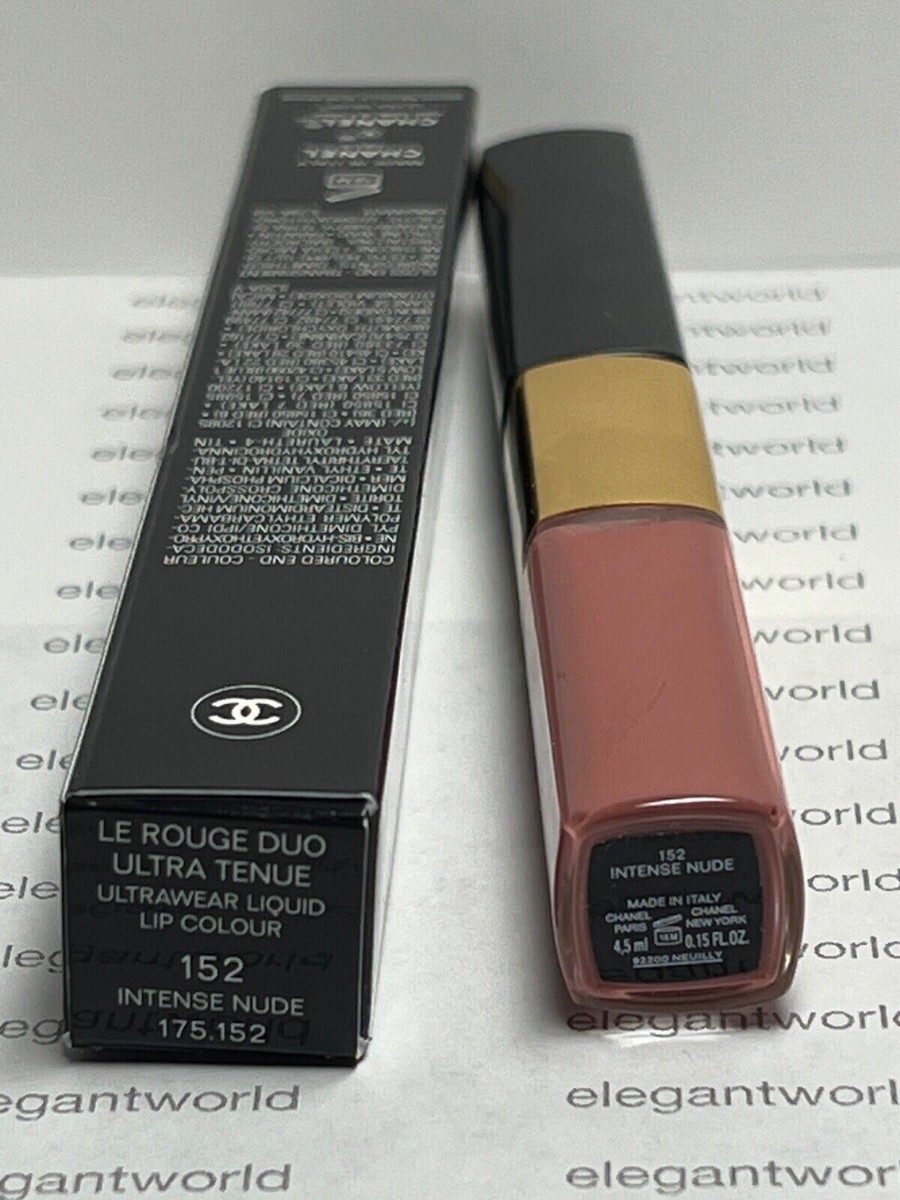 CHANEL LE ROUGE DUO COLOUR #152 INTENSE NUDE ULTRA TENUE LIQUID