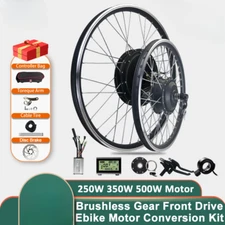 Brushless Gear Front Motor Wheel 36V/48V 250W 350W 500W E-Bike Conversion Kit 