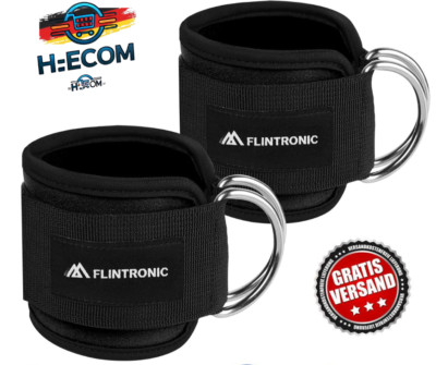 Fußschlaufen Kabelzug   Verstellbare Ankle Straps für Bein- & Po-Training Fitnes