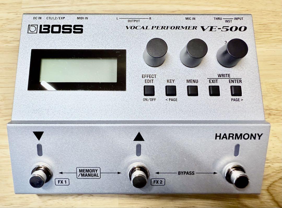 Boss VE-500 Vocal Performer Multi-Effect Vocal Pedal New | eBay