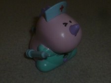 VINTAGE TAKARA LOVE MONSTER JAPAN WIND BACK TOY PINK NURSE DINOSAUR POCKET DINO