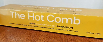 VTG ''Remington Hot Comb'' Men's Hair Styler Styles Dries Combs Brushes HW-2A