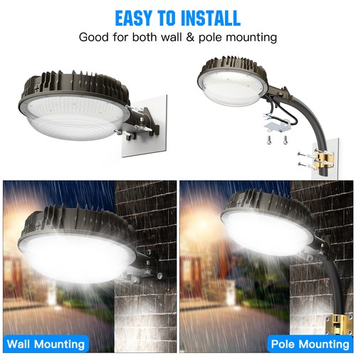 100W LED Barn Lights Dusk to Dawn Outdoor Security Yard Street Flood Light IP65 - Picture 2 of 12