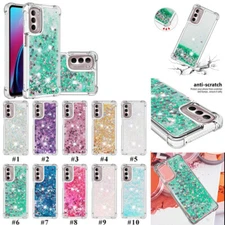 For Motorola Moto G Stylus/Play 2024 5G Flexible Case Quicksand Bling Glitter