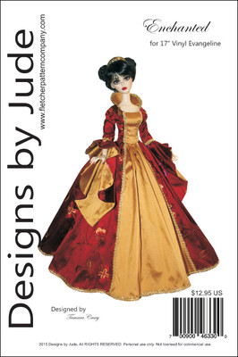 Vêtements De Poupée Pour Evangeline Ghastly 17" - Motif Couture éblouissant, Neuf