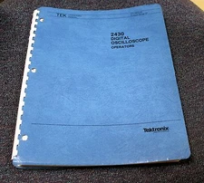 TEKTRONIX 2430 OPERATOR MANUAL