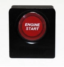 SHR Tru-Billet Red Illuminated Engine Start Button for 2010-2014 Mustang