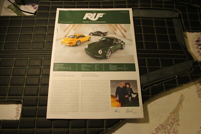 RAR Kunden Prospekt/brochure RUF CTR3 Clubsport CTR Turbo Florio RTR SCR 1978