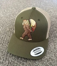 Sasquatch Bigfoot Hat SnapBack Trucker Mesh Cap Handcrafted from Florida!