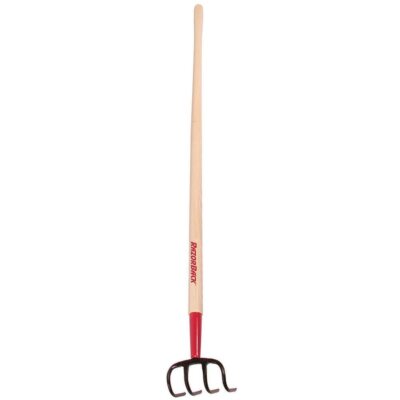 Razor-Back Soil Cultivator Forged Steel Head Strong Hardwood Handle 4-Tine