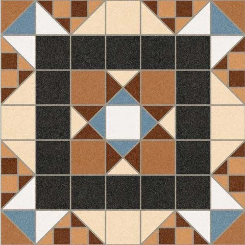 Victorian Barnet Marron Halton 31.6x31.6 Floor Tile - Picture 1 of 2