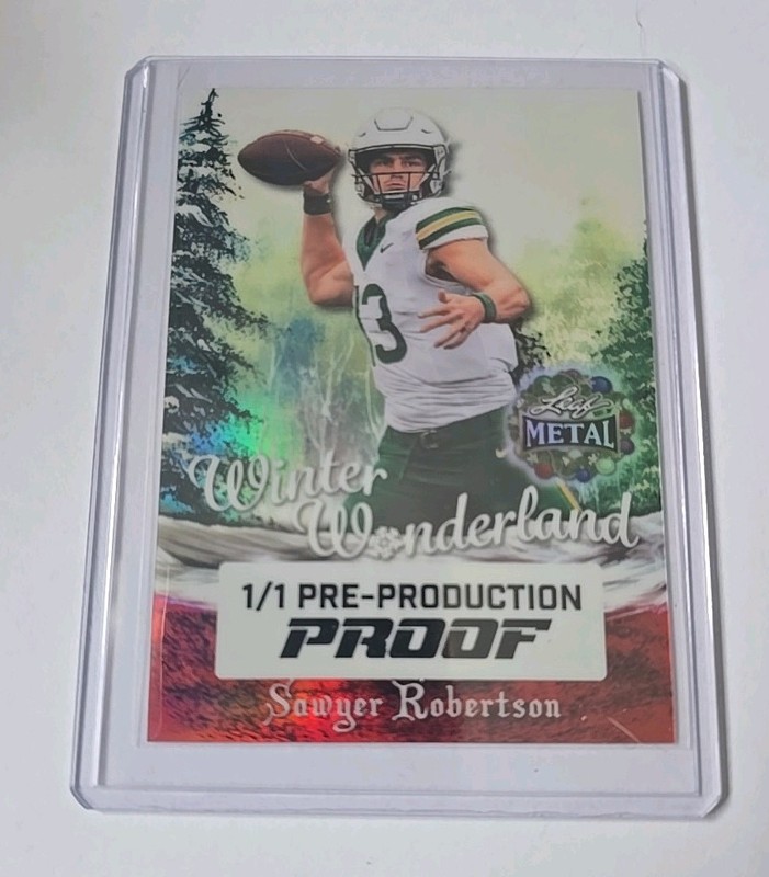 2022 Leaf Metal Sawyer Robertson #BA-BWJ Pre-Production Proof 1/1