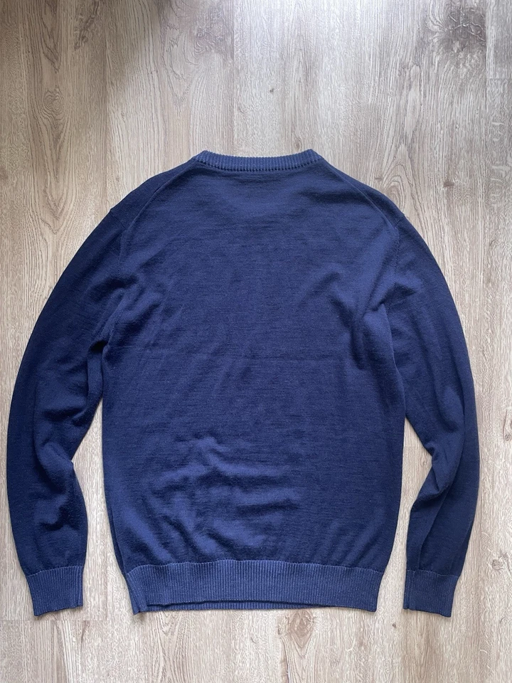 Versace Jeans Navy Wool Blend Men’s Sweater size L - Image 3 of 4