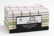 16 Pcs Kitchen Dish Cloths Cotton Super Cleaning Absorbency Towel Washing Rags