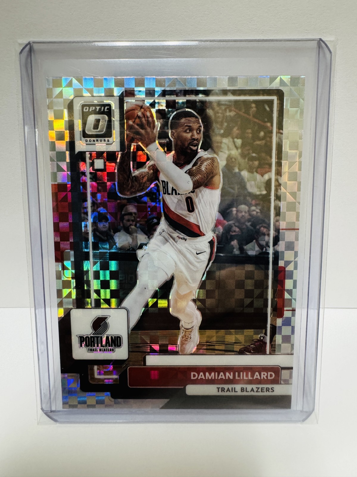DAMIAN LILLARD 2022-23 Panini Donruss Optic #49 Checkerboard Prizm SP