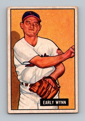 1951 Bowman #78 Early Wynn LOW GRADE (wrinkle) Vintage HOF Baseball Card