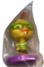 Collectible Cartoon Chicken Little Plastic Toy Bubblehead Doll Green glasses